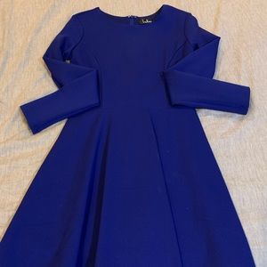 Lulu’s Royal Blue Long Sleeve Dress Small